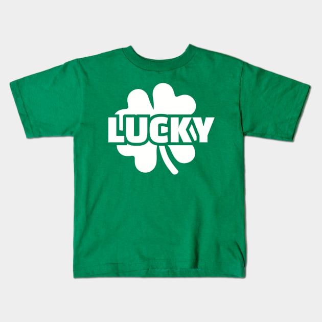 Shamrock Lucky Kids T-Shirt by Designzz